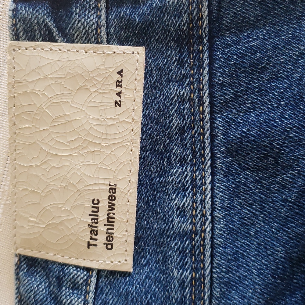 ZARA Trafaluc NEW Jeans Women's 6 Slouchy Ruched Extra Long NWT - Picture 6 of 16